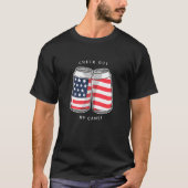 Volwassen vrouw 4 juli Verenigde Staten vlag T-shirt (Voorkant)