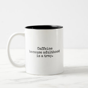 Volwassen Worden Is Moeilijk Koffiemok Tweekleurige Koffiemok