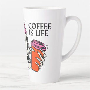 Volwassen zijn is Moeilijk Grappige Koffiemok Latte Mok