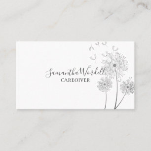 Volwassen zorgverlener Thuiszorg Ziekteverpleging Visitekaartje