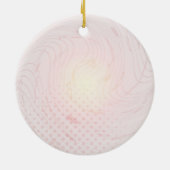 Volwassenblaasdoef op roze keramisch ornament (Achterkant)