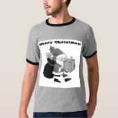 Volwassene XL Maat Kerstwensen Bedrukte Tekst Ring T-shirt (Voorkant)