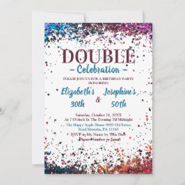 Volwassenen Gezamenlijke Dubbele Verjaardagsfeest  Kaart