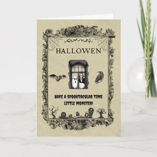 Volwassenen Halloween kaart (Voorkant)