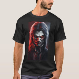 Volwassenen Halloween vampier ondode humanoïde eng T-shirt