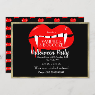 Volwassenen Halloween Vampire Party Red Black en G Kaart