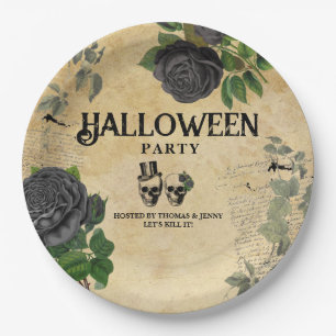 Volwassenen Jaarlijkse Halloweenfeest Vintage Goti Papieren Bordje