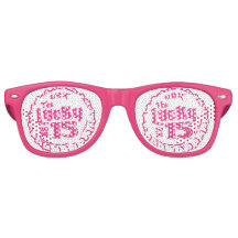 Volwassenen Retro Party Shades, wit