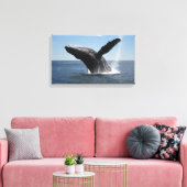 Volwassenen van de walvis canvas afdruk (Insitu (Woonkamer))