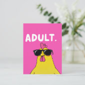 Volwassenheidniveau: Kippenbaas Briefkaart (Staand voorkant)