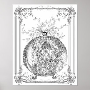 Volwassenkleurend Poster "For Love of Jamie Art"