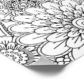 Volwassenkleurende bloemen, DIY-Poster (groot, 20  Poster (Hoek)