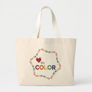 Volwassenkleurig aanbod grote tote bag