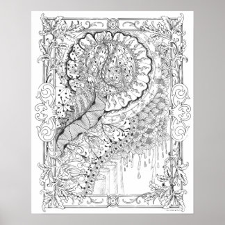 Volwassenkleurig Poster "Schijnland"