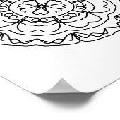 Volwassenkleurige pagina Mandala Poster DIY Wall A (Hoek)