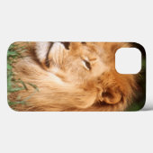 Volwassenmannetje Lion Case-Mate iPhone Case (Achterkant (horizontaal))