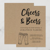 Volwassenpartij bij de geboorte van Mannen van de  Kaart (Voorkant / Achterkant)