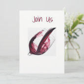 ***VOLWASSENPARTIJ** INVITATIE KAART (Staand voorkant)