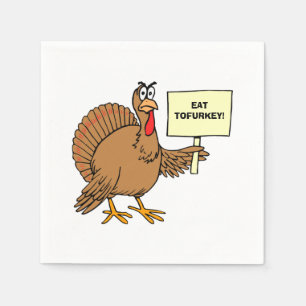 VolwassenThanksgiving Humor Tofurkey Joke Servet