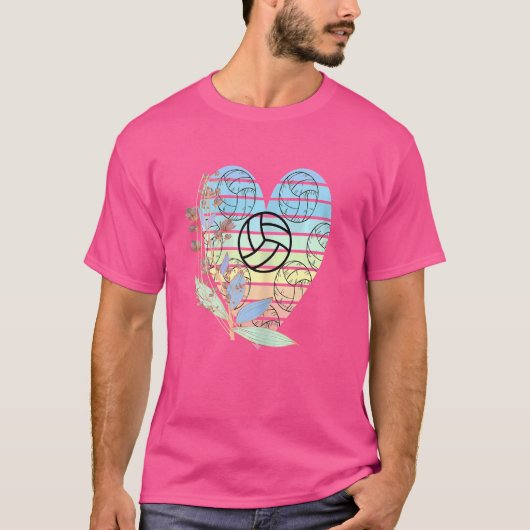 Volyball Retro Style Cute Moederdag Vo T-shirt (Voorkant)