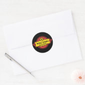 Von Coin Rendier Ronde Sticker (Envelop)