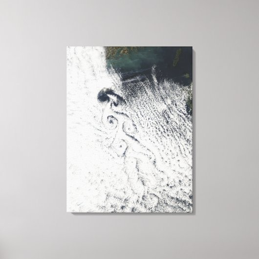 Von Karmann cloud vortices Canvas Afdruk (Voorkant)