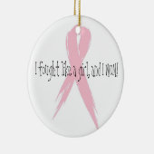 Vond als een meisje keramisch ornament (Rechts)