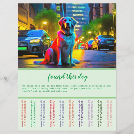 Vondense hond flyer (Voorkant)