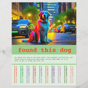Vondst hond  flyer