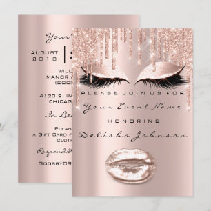 Vonk 16th Drips Glitter Bridal Makeup Kaart