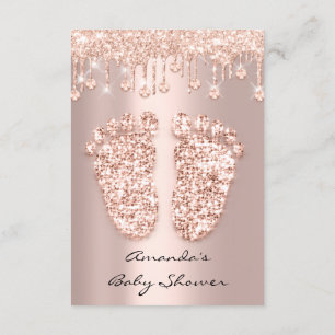 Vonk kristallen Stations Roos Gold Baby shower Fee Kaart