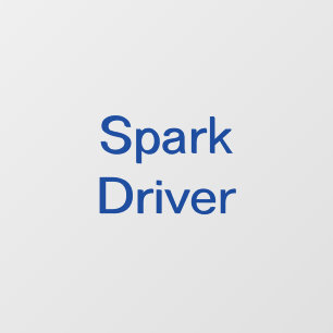 Vonk Levering Driver Car Window Decal