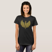 Vonk Plug met  vervormd ontwerp van Wings T-shirt (Voorkant volledig)