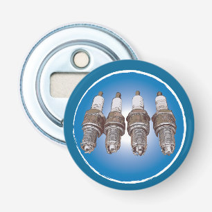 Vonkbougies van de motor button flesopener