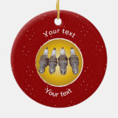 Vonkbougies van de motor keramisch ornament (Achterkant)