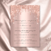 Vonken Glitters Glans Roos Lux Bruids Sweet 16e Kaart