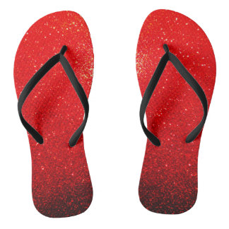 Vonken rood teenslippers