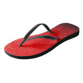 Vonken rood teenslippers (Schuin)