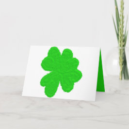 Vonkende klaverblad geluks klaver St. Patrick's Da Feestdagen Kaart