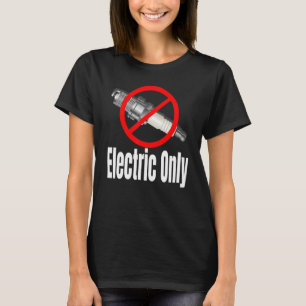 Vonkenplug Doorhaald Elektrische Voertuigen T-shirt