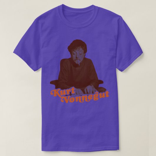 Vonnegut bij de typemachine t-shirt (Design voorkant)
