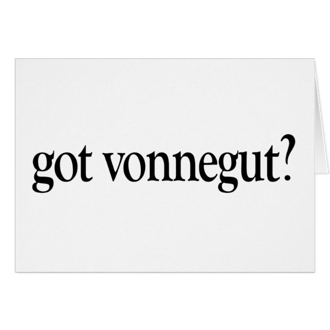 Vonnegut obtenu (Devant horizontal)