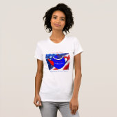 Vont le thé ! T-shirt de drapeau (Devant entier)