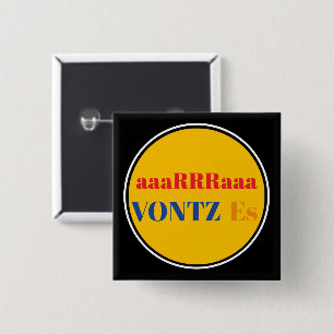 Vontz Es Knop Vierkante Button 5,1 Cm