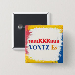 Vontz Es Knop Vierkante Button 5,1 Cm