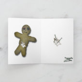 Voo Doo Doll - Interactief (antivalentijnsysteem) Feestdagen Kaart (Binnen)