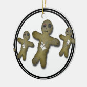 Voo Doo Doll Row Keramisch Ornament (Links)