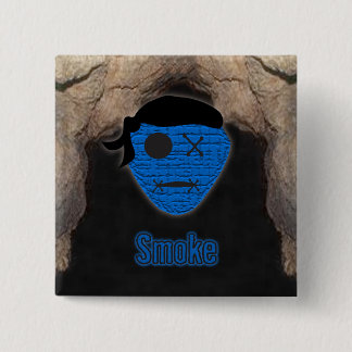 Voodoekjes ~ Cave Vierkante Button 5,1 Cm