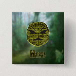 Voodoekjes ~ Moeras Vierkante Button 5,1 Cm