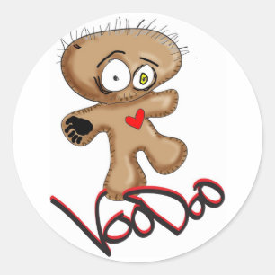 voodoll ronde sticker